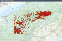 Thumbnail for the map of Unconventional Wells in Pennsylvania